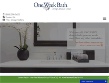 Tablet Screenshot of oneweekbath.com